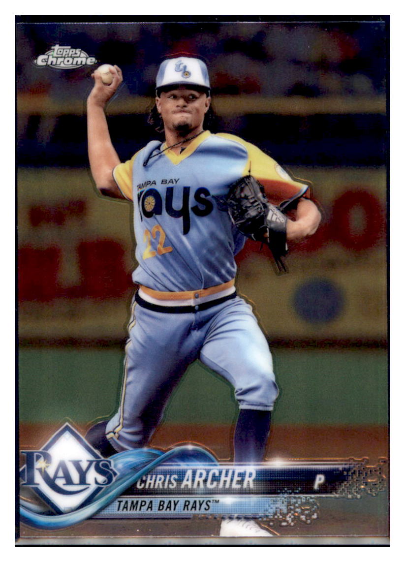 2018 Topps Chrome Chris Archer  Tampa Bay Rays #102 Baseball card   M32P2 simple Xclusive Collectibles   