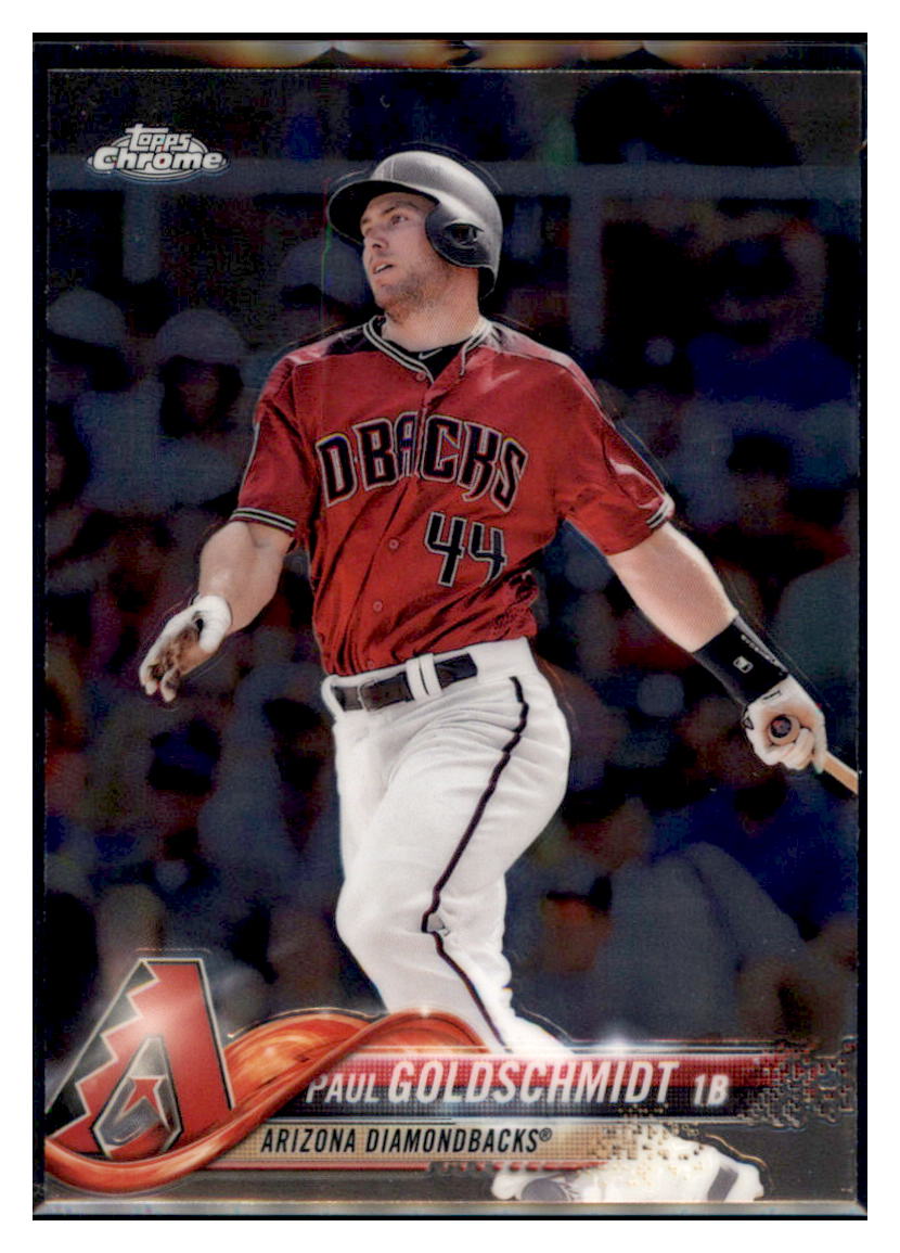 2018 Topps Chrome Paul Goldschmidt  Arizona Diamondbacks #37 Baseball card   M32P3 simple Xclusive Collectibles   
