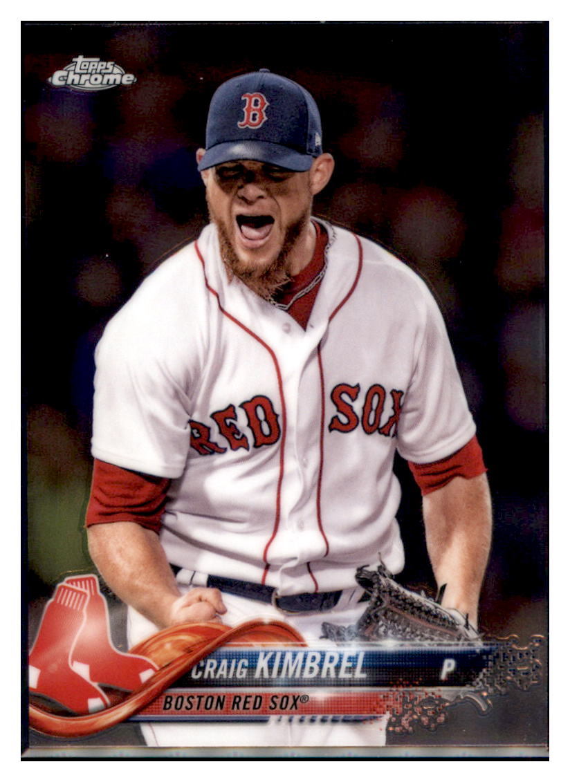 2018 Topps Chrome Craig Kimbrel  Boston Red Sox #53 Baseball card   M32P3 simple Xclusive Collectibles   