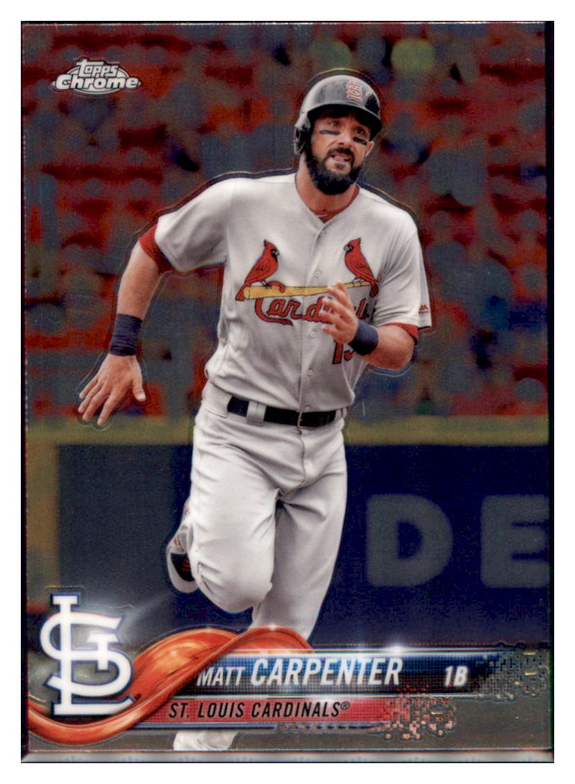 2018 Topps Chrome Matt Carpenter  St. Louis Cardinals #33 Baseball card   M32P3 simple Xclusive Collectibles   