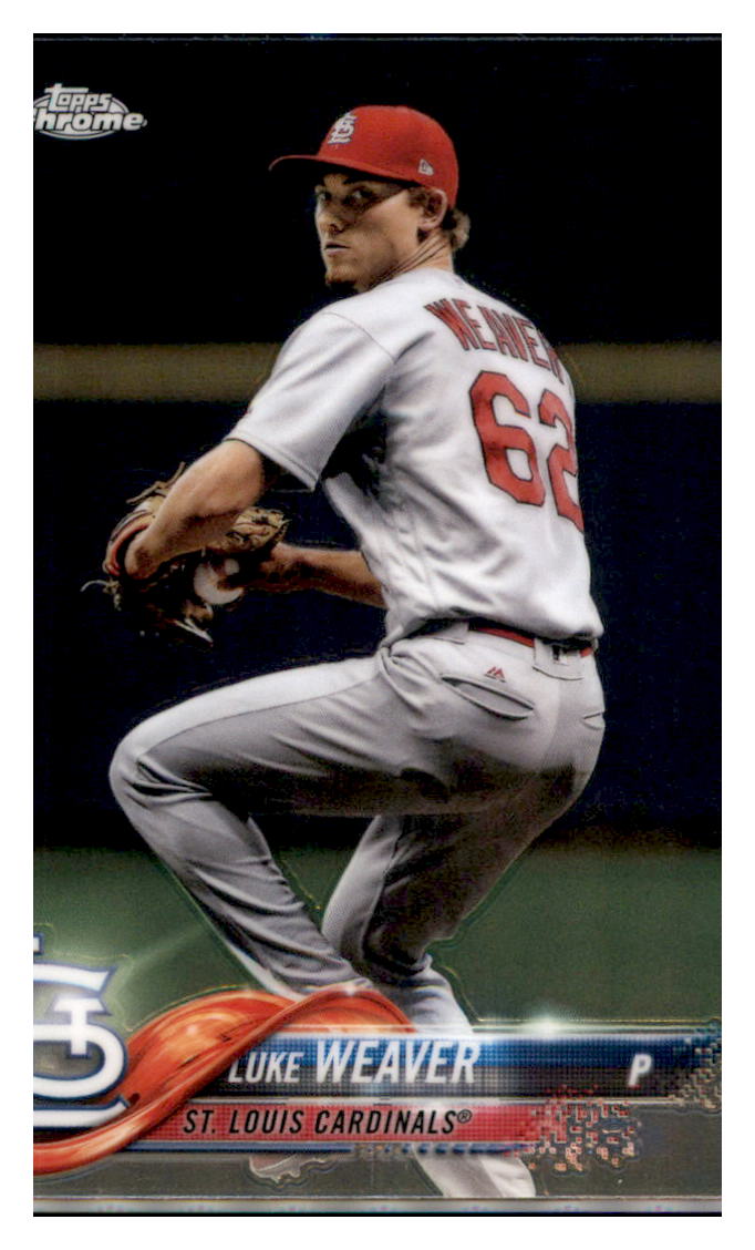 2018 Topps Chrome Luke Weaver  St. Louis Cardinals #88 Baseball card   M32P3 simple Xclusive Collectibles   