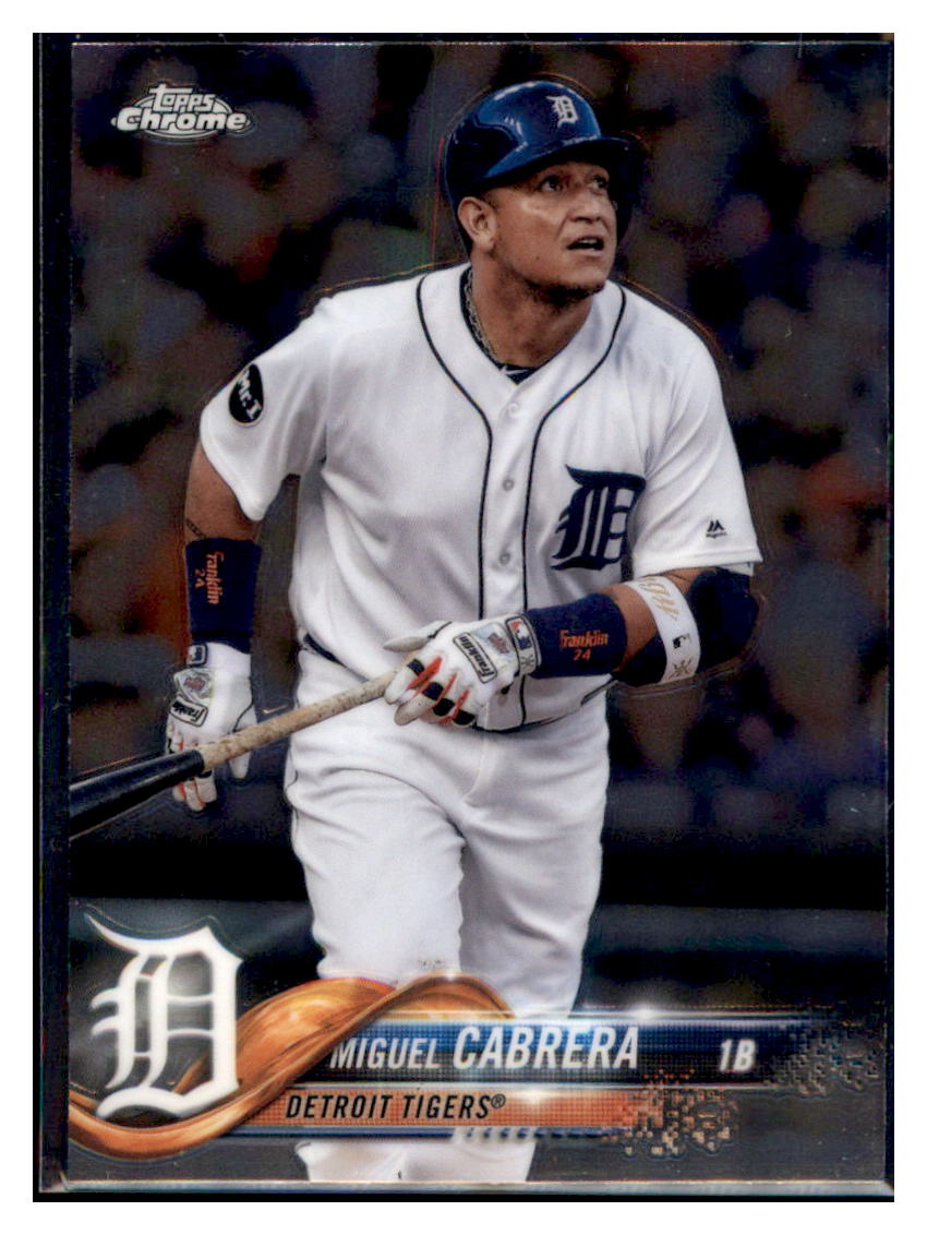 2018 Topps Chrome Miguel Cabrera  Detroit Tigers #26 Baseball card   M32P3_1b simple Xclusive Collectibles   