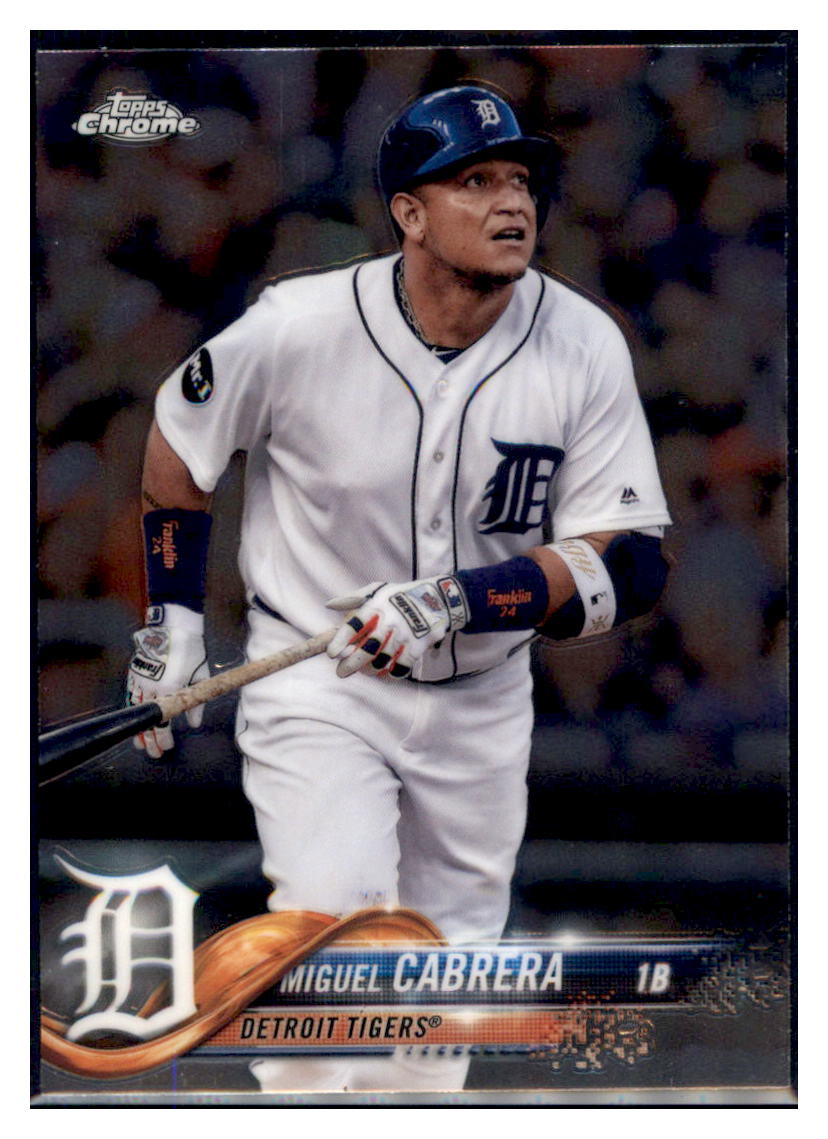 2018 Topps Chrome Miguel Cabrera  Detroit Tigers #26 Baseball card   M32P3_1a simple Xclusive Collectibles   