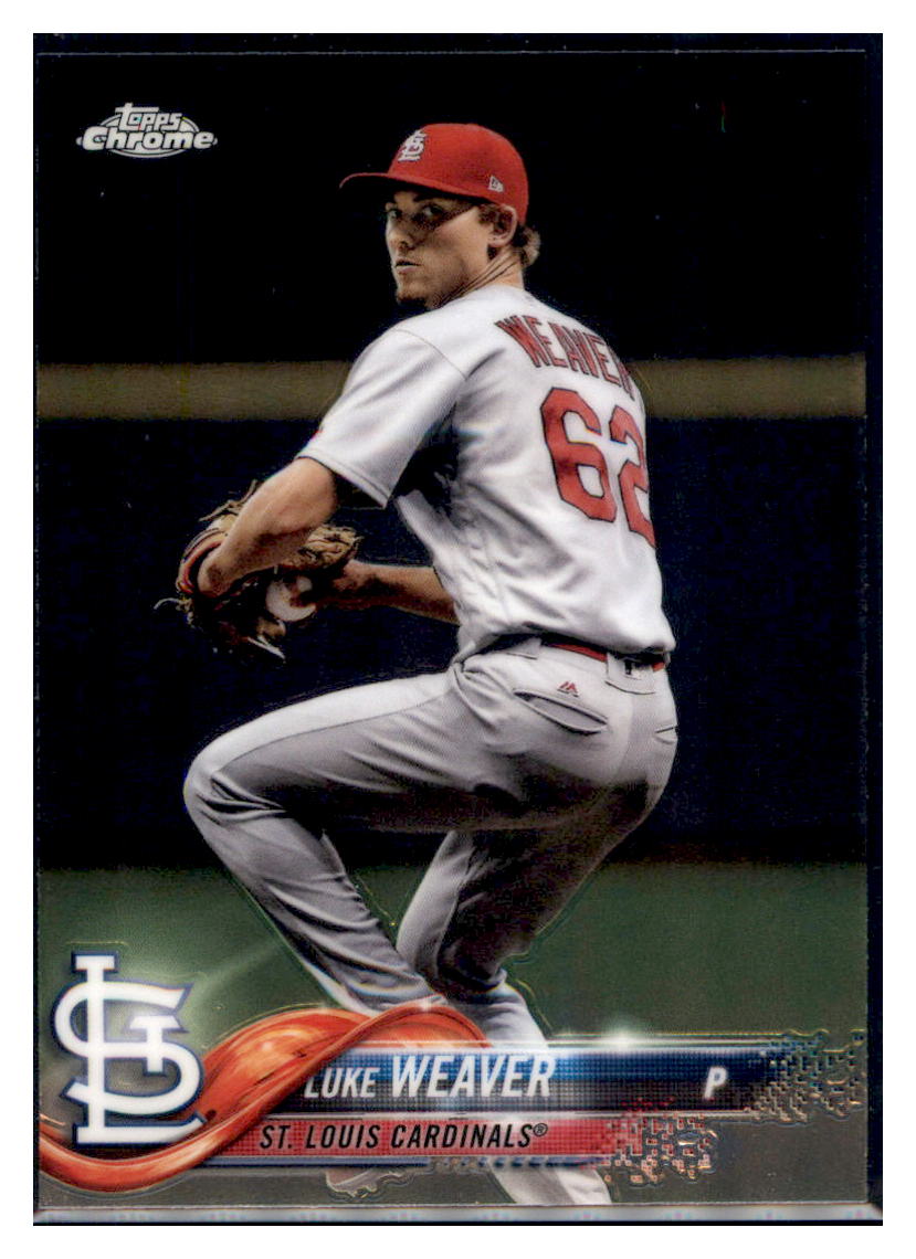 2018 Topps Chrome Luke Weaver  St. Louis Cardinals #88 Baseball card   M32P3_1b simple Xclusive Collectibles   