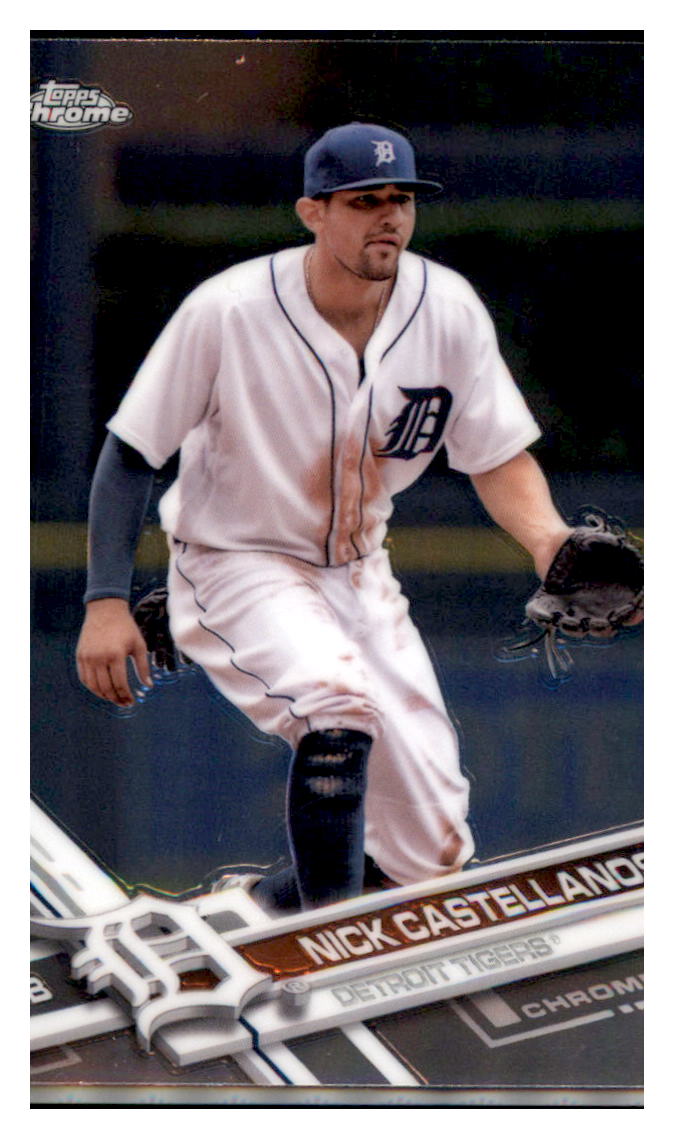 2017 Topps Chrome Nick Castellanos Detroit Tigers #68 Baseball card   M32P3 simple Xclusive Collectibles   