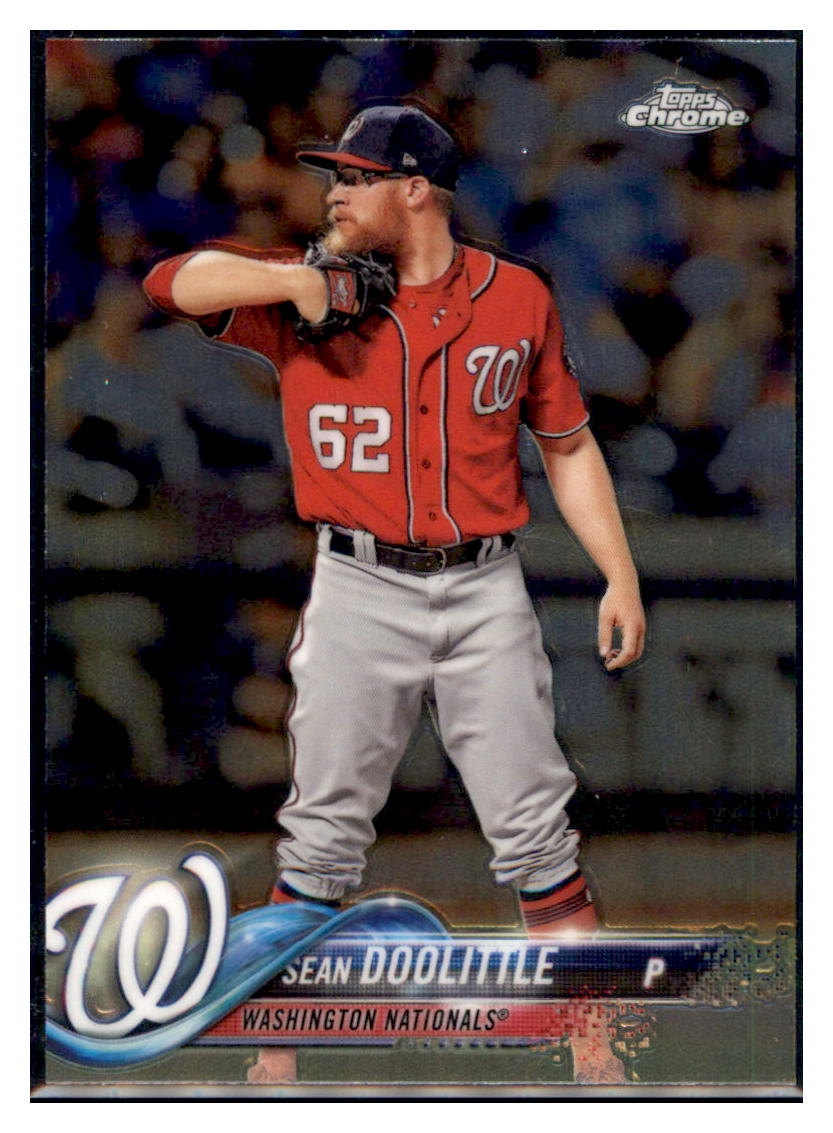 2018 Topps Chrome Sean Doolittle  Washington Nationals #137 Baseball
  card   M32P3 simple Xclusive Collectibles   