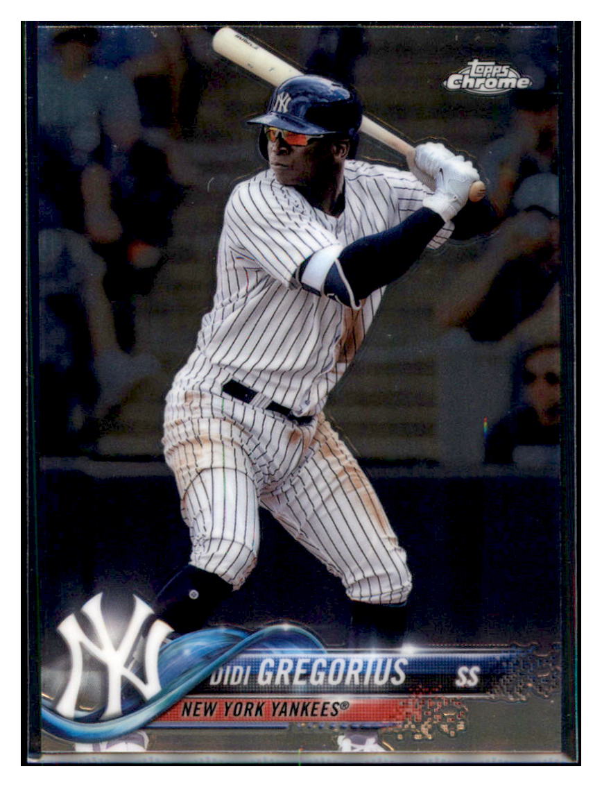 2018 Topps Chrome Didi Gregorius  New York Yankees #6 Baseball card   M32P3 simple Xclusive Collectibles   