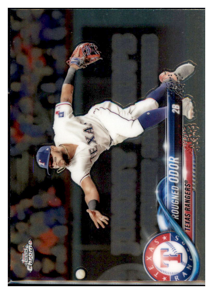 2018 Topps Chrome Rougned Odor  Texas Rangers #81 Baseball card   M32P3_1b simple Xclusive Collectibles   