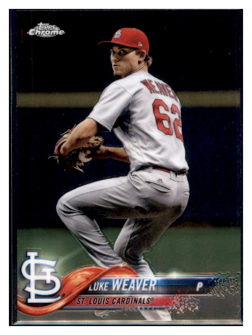 2018 Topps Chrome Luke Weaver  St. Louis Cardinals #88 Baseball card   M32P3_1a simple Xclusive Collectibles   