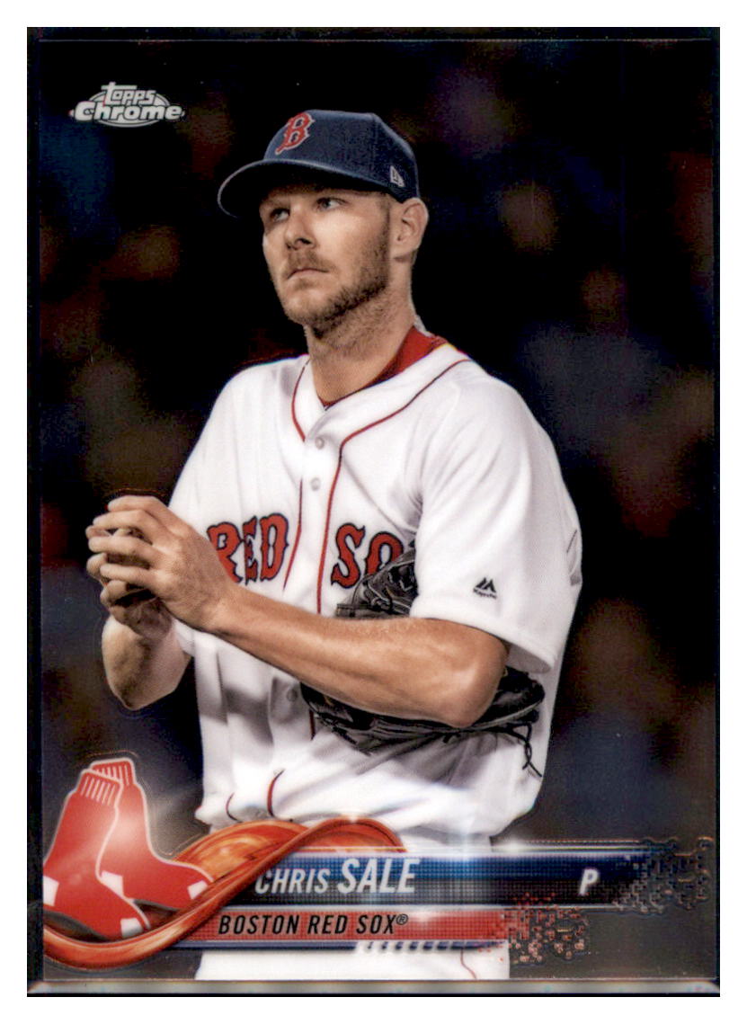 2018 Topps Chrome Chris Sale  Boston Red Sox #69 Baseball card   M32P3_1a simple Xclusive Collectibles   