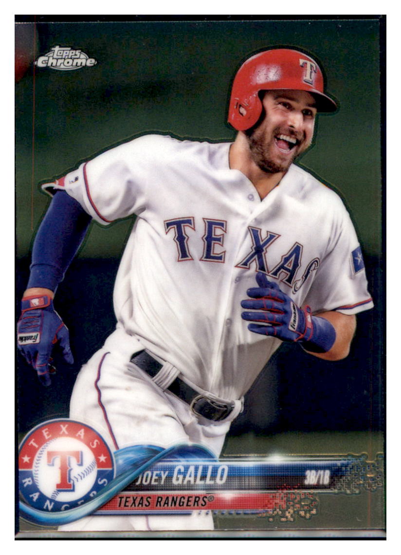 2018 Topps Chrome Joey Gallo  Texas Rangers #108 Baseball card   M32P3 simple Xclusive Collectibles   