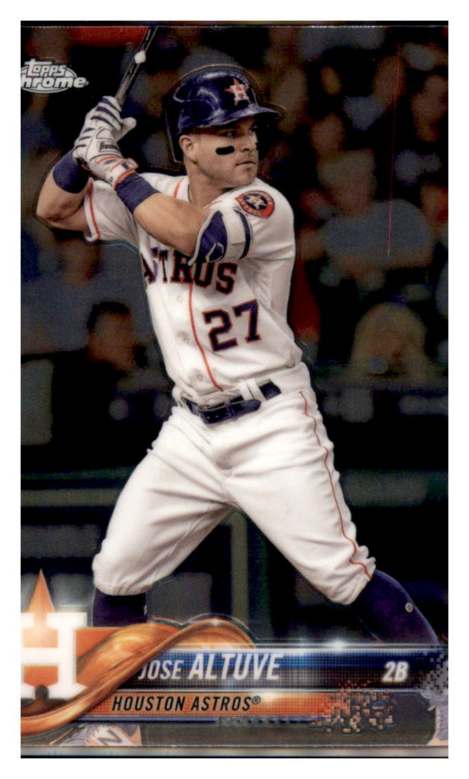 2018 Topps Chrome Jose Altuve  Houston Astros #200 Baseball card   M32P3 simple Xclusive Collectibles   