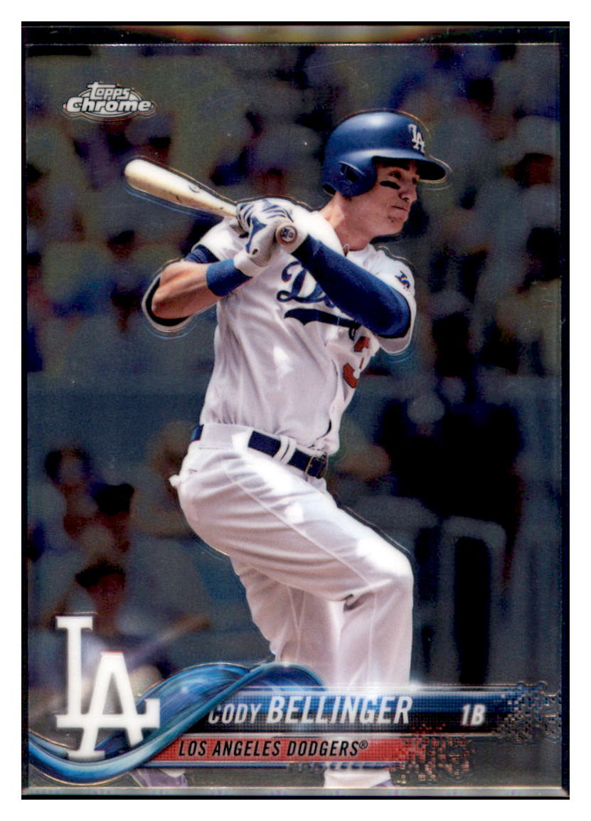 2018 Topps Chrome Cody Bellinger  Los Angeles Dodgers #132 Baseball card   M32P3_1a simple Xclusive Collectibles   