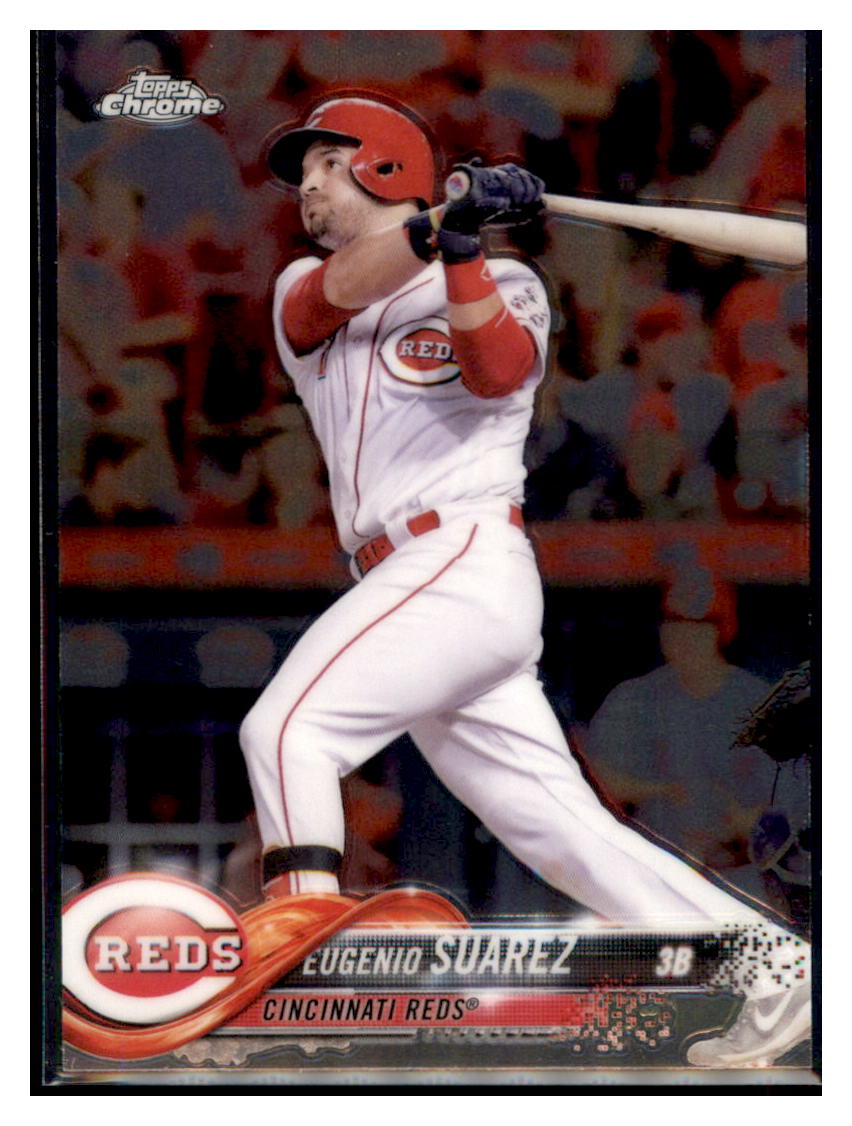 2018 Topps Chrome Eugenio Suarez  Cincinnati Reds #41 Baseball card   M32P3_1b simple Xclusive Collectibles   