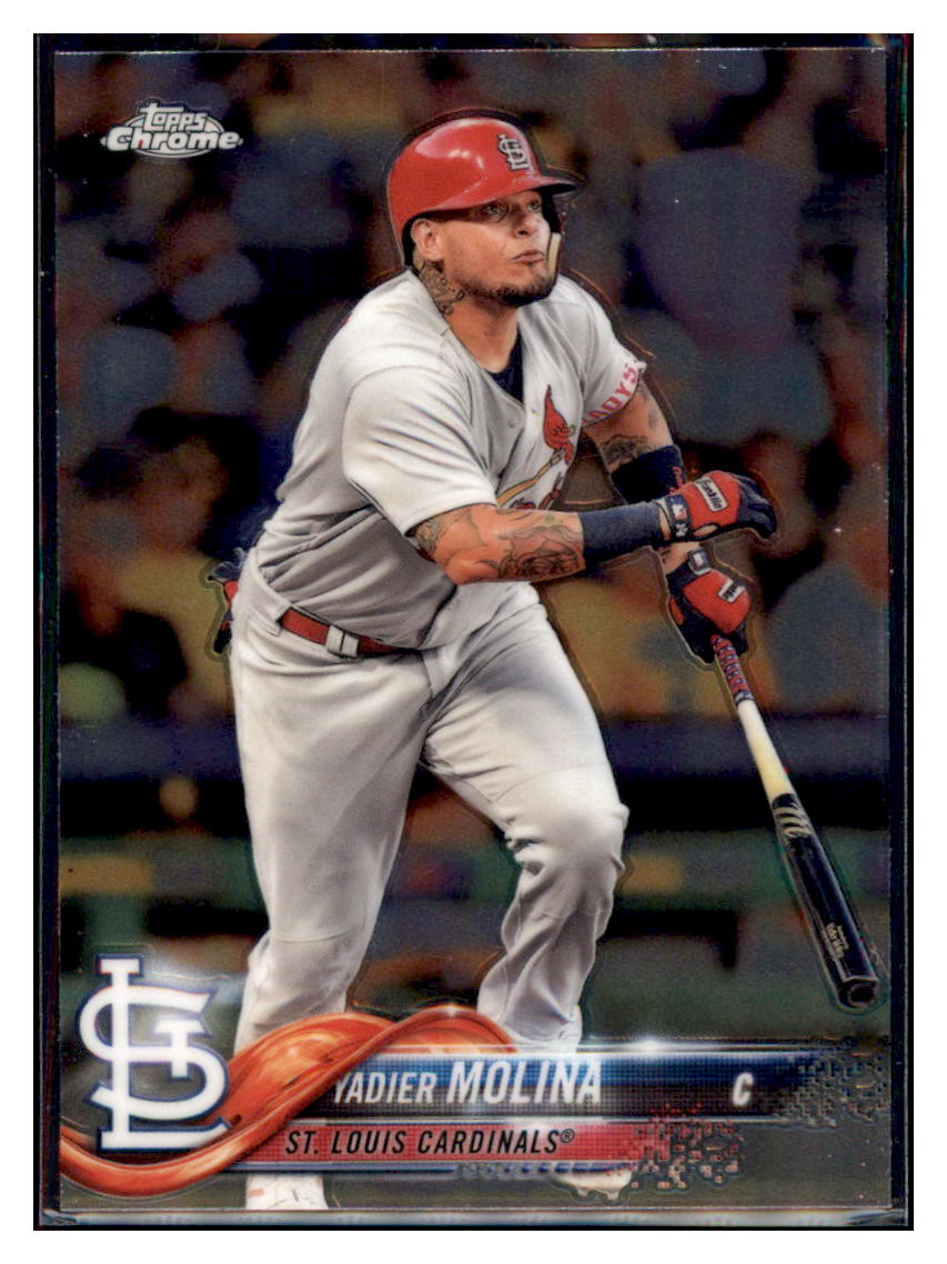2018 Topps Chrome Yadier Molina  St. Louis Cardinals #24 Baseball card   M32P3_1a simple Xclusive Collectibles   
