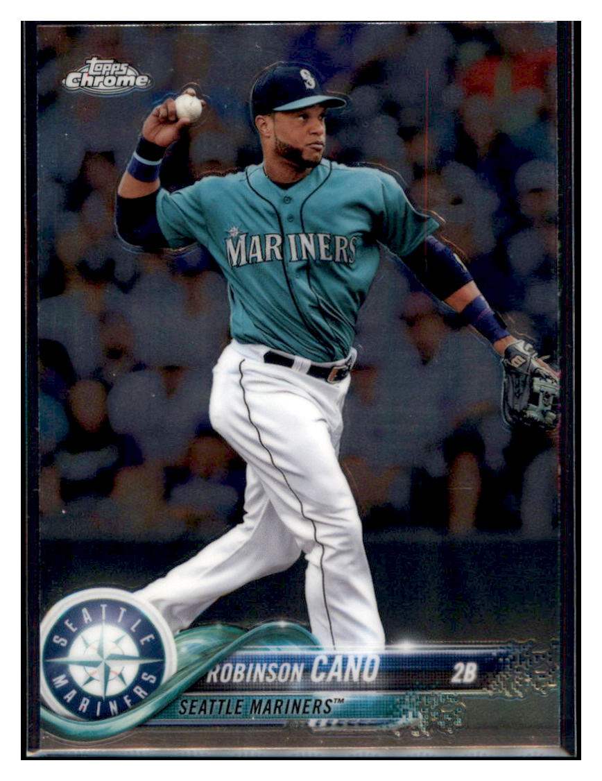 2018 Topps Chrome Robinson Cano  Seattle Mariners #52 Baseball card   M32P3_1a simple Xclusive Collectibles   