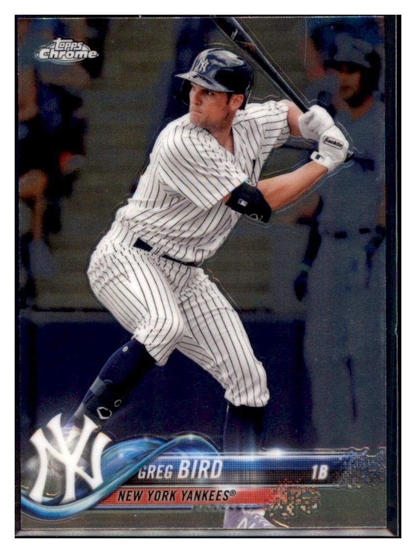 2018 Topps Chrome Greg Bird  New York Yankees #174 Baseball card   M32P3_1a simple Xclusive Collectibles   