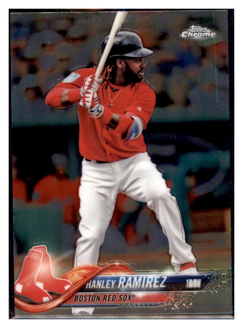 2018 Topps Chrome Hanley Ramirez  Boston Red Sox #59 Baseball card   M32P3_1a simple Xclusive Collectibles   