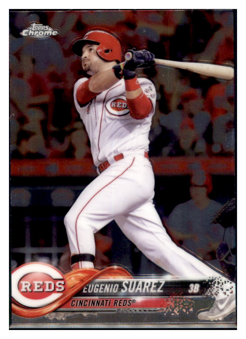 2018 Topps Chrome Eugenio Suarez  Cincinnati Reds #41 Baseball card   M32P3_1a simple Xclusive Collectibles   