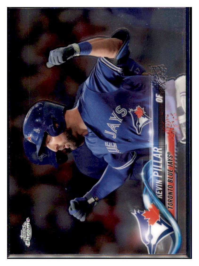 2018 Topps Chrome Kevin Pillar  Toronto Blue Jays #11 Baseball card   M32P4 simple Xclusive Collectibles   