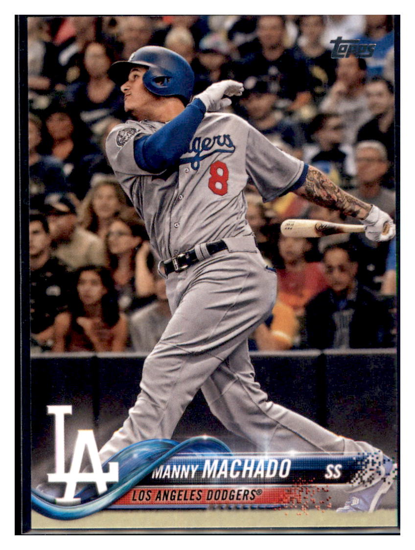 2018 Topps Update Manny Machado  Los Angeles Dodgers #US8 Baseball card   M32P4 simple Xclusive Collectibles   
