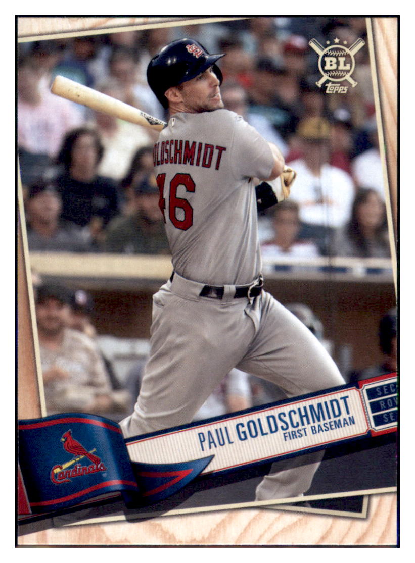 2019 Topps Big League Paul
  Goldschmidt  St. Louis Cardinals #77
  Baseball card   M32P4 simple Xclusive Collectibles   
