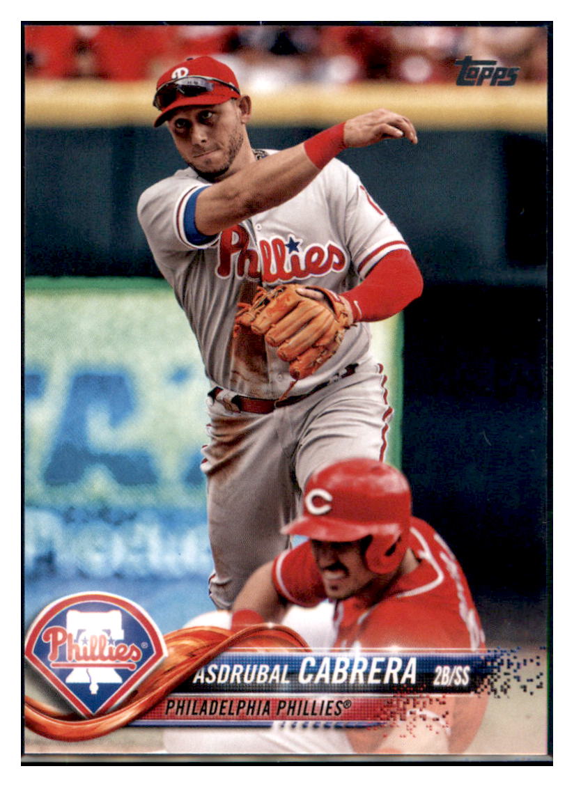 2018 Topps Update Asdrubal Cabrera  Philadelphia Phillies #US116 Baseball
  card   M32P4 simple Xclusive Collectibles   