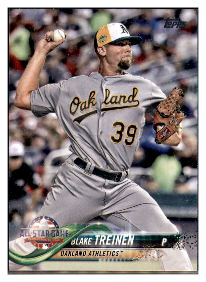 2018 Topps Update Blake Treinen ASG Oakland Athletics #US146 Baseball card   M32P4 simple Xclusive Collectibles   