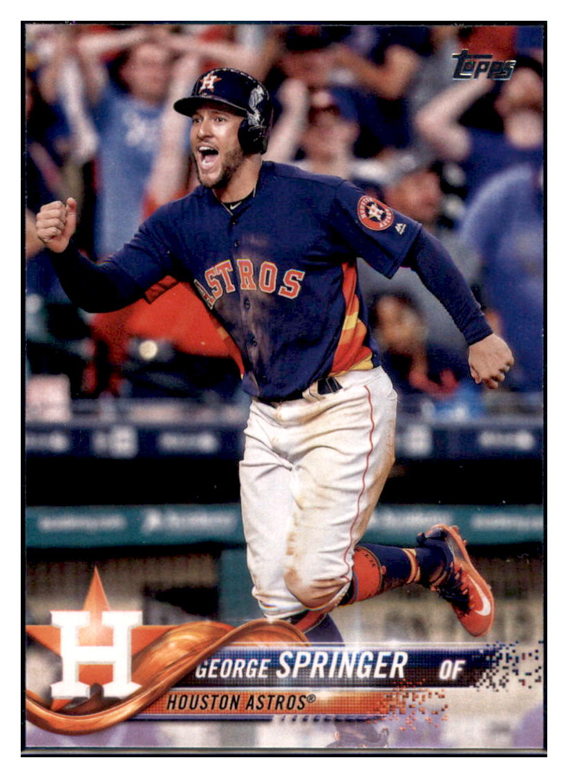 2018 Topps George Springer  Houston Astros #275a Baseball card   M32P4 simple Xclusive Collectibles   