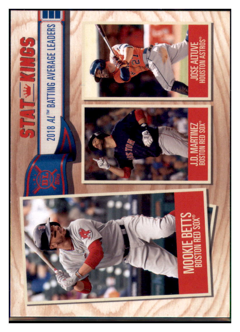 2019 Topps Big League Mookie Betts / J.D.
  Martinez / Jose Altuve SK  Boston Red
  Sox / Houston Astros #359 Baseball card  
  M32P4 simple Xclusive Collectibles   