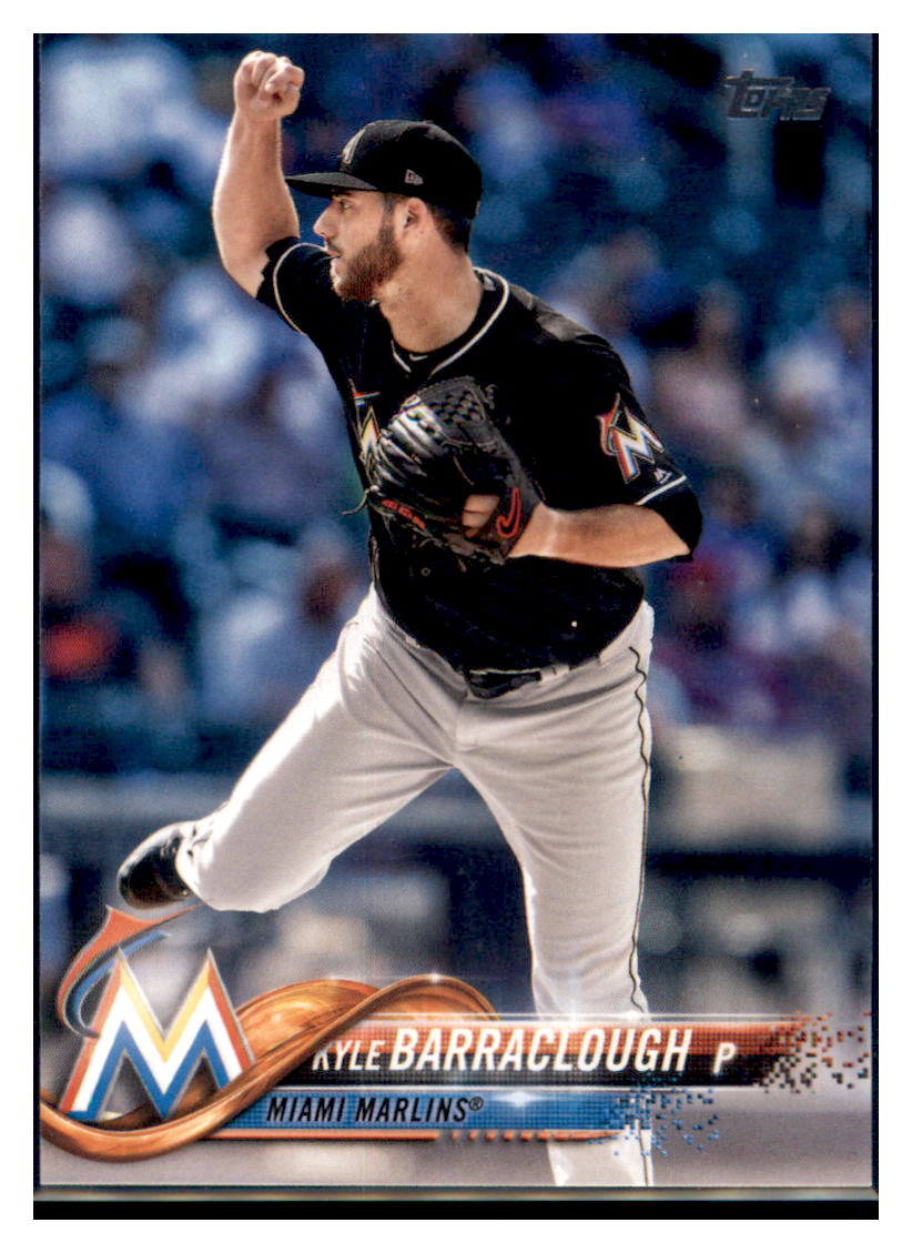 2018 Topps Update Kyle Barraclough  Miami Marlins #US15 Baseball card   M32P4 simple Xclusive Collectibles   