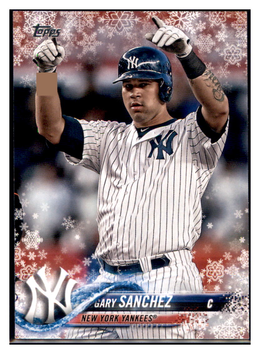 2018 Topps Holiday Gary Sanchez  New York Yankees #HMW59 Baseball card   M32P4 simple Xclusive Collectibles   