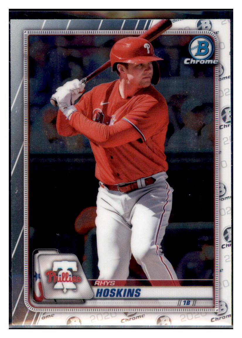 2020 Bowman Chrome Rhys Hoskins  Philadelphia Phillies #26 Baseball
  card   M32P4 simple Xclusive Collectibles   