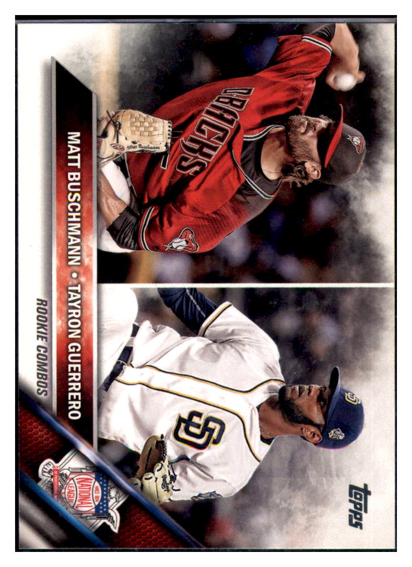 2016 Topps Update Matt Buschmann / Tayron
  Guerrero Rookie  Arizona Diamondbacks /
  San Diego Padres #US147 Baseball card  
  M32P4 simple Xclusive Collectibles   