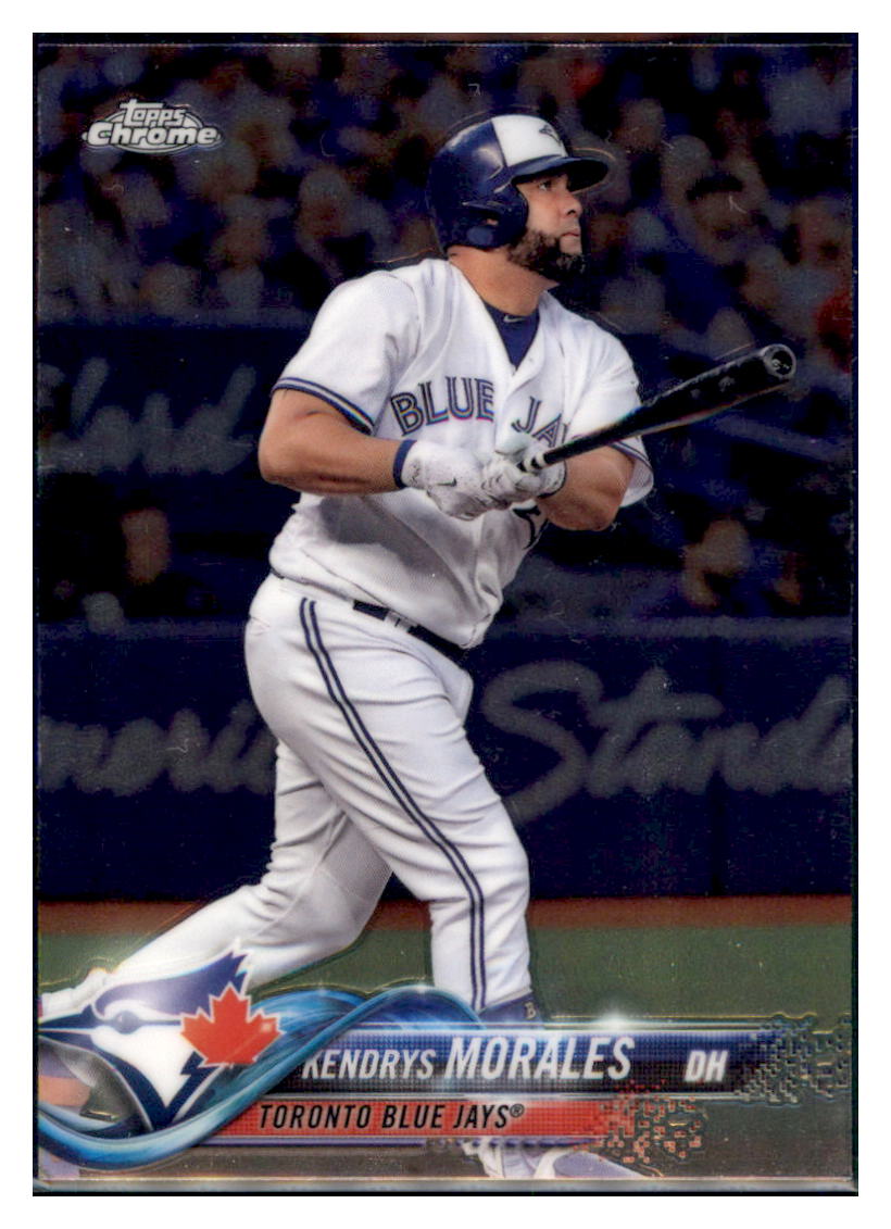 2018 Topps Chrome Kendrys Morales  Toronto Blue Jays #85 Baseball card   M32P4 simple Xclusive Collectibles   