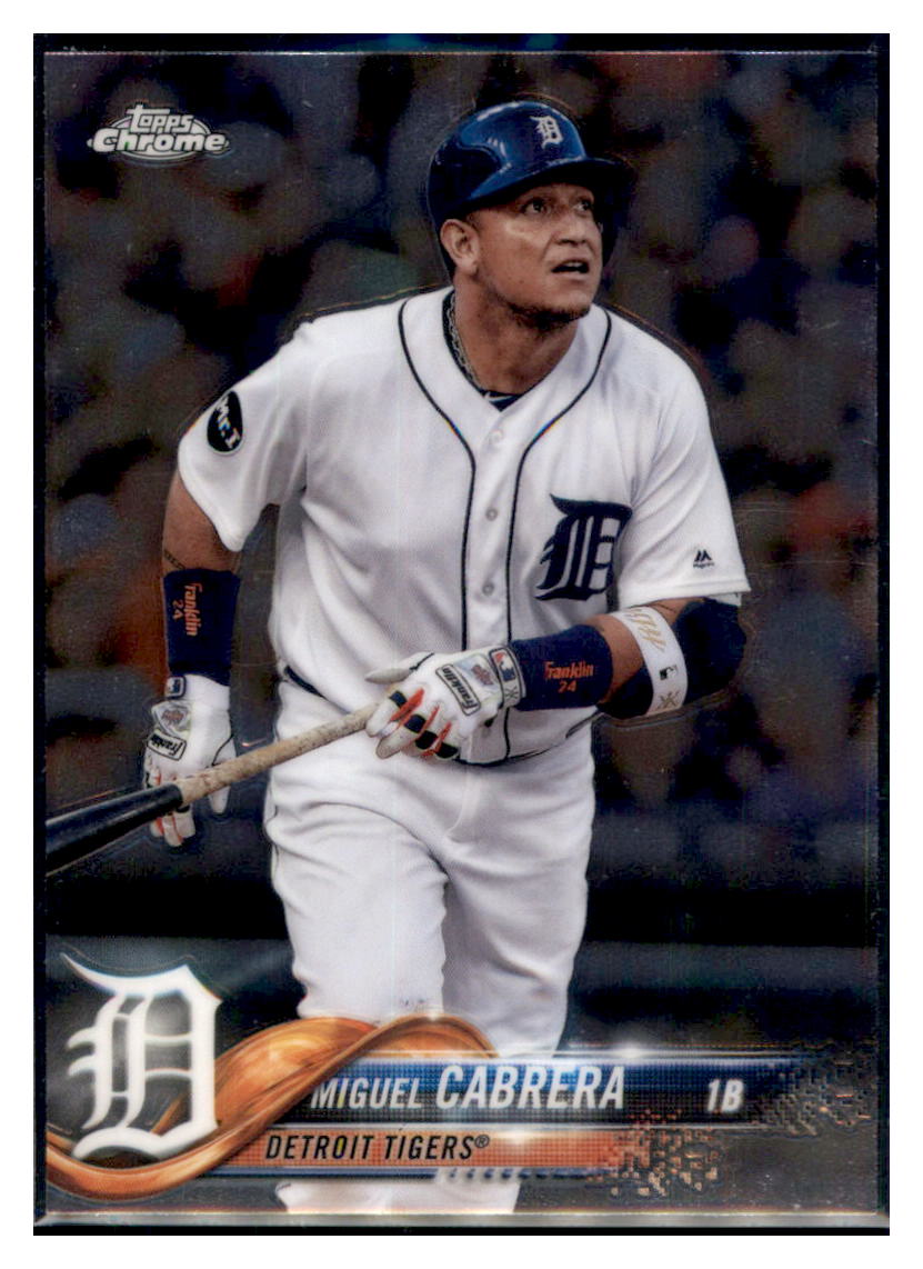 2018 Topps Chrome Miguel Cabrera  Detroit Tigers #26 Baseball card   M32P4 simple Xclusive Collectibles   