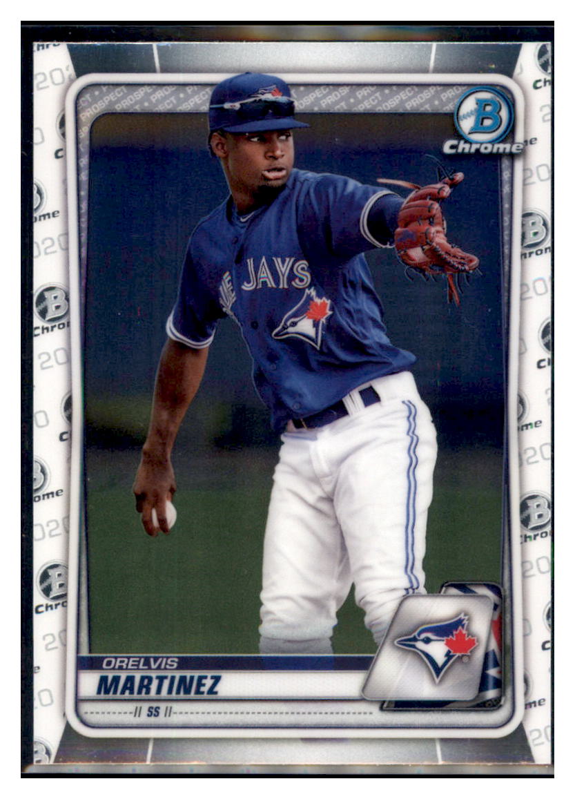 2020 Bowman Chrome Orelvis Martinez  Toronto Blue Jays #BCP-245 Baseball
  card   M32P4 simple Xclusive Collectibles   