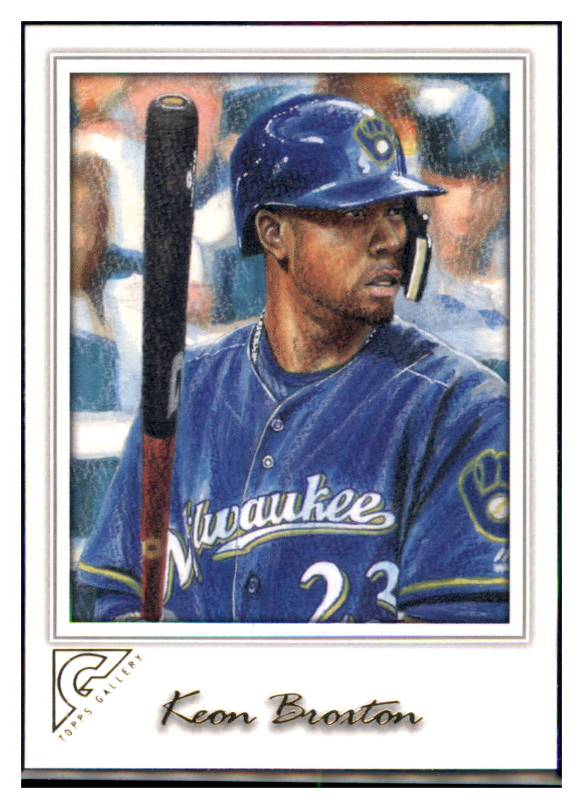 2017 Topps Gallery Keon Broxton Milwaukee Brewers #112 Baseball card   M32P4 simple Xclusive Collectibles   