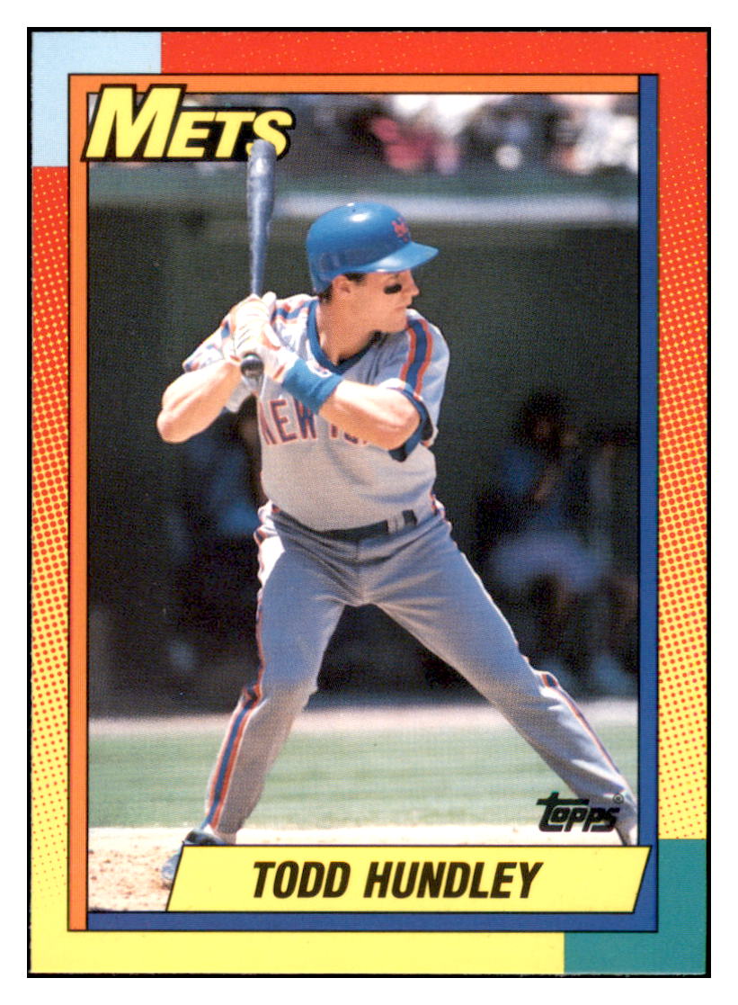 1990 Topps Traded Todd Hundley  New York Mets #44T Baseball card   M32P4 simple Xclusive Collectibles   