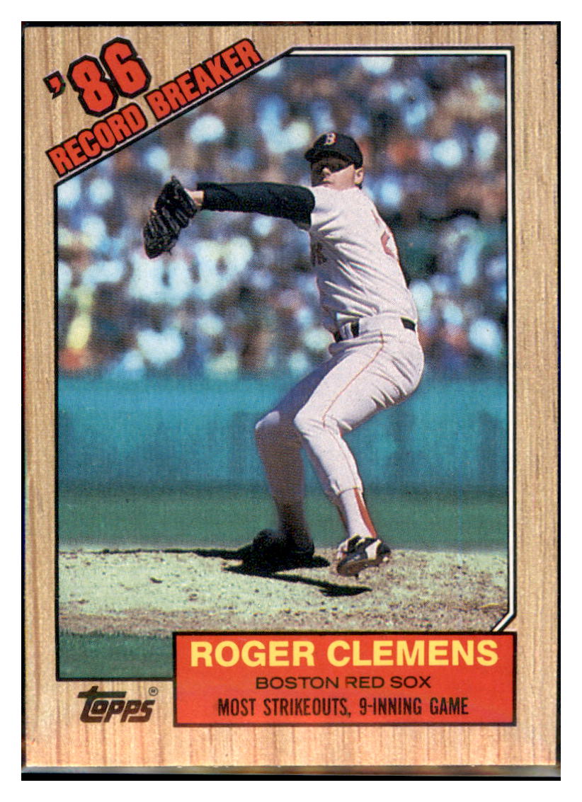 1987 Topps Roger Clemens  Boston Red Sox #1 Baseball card   M32P4 simple Xclusive Collectibles   