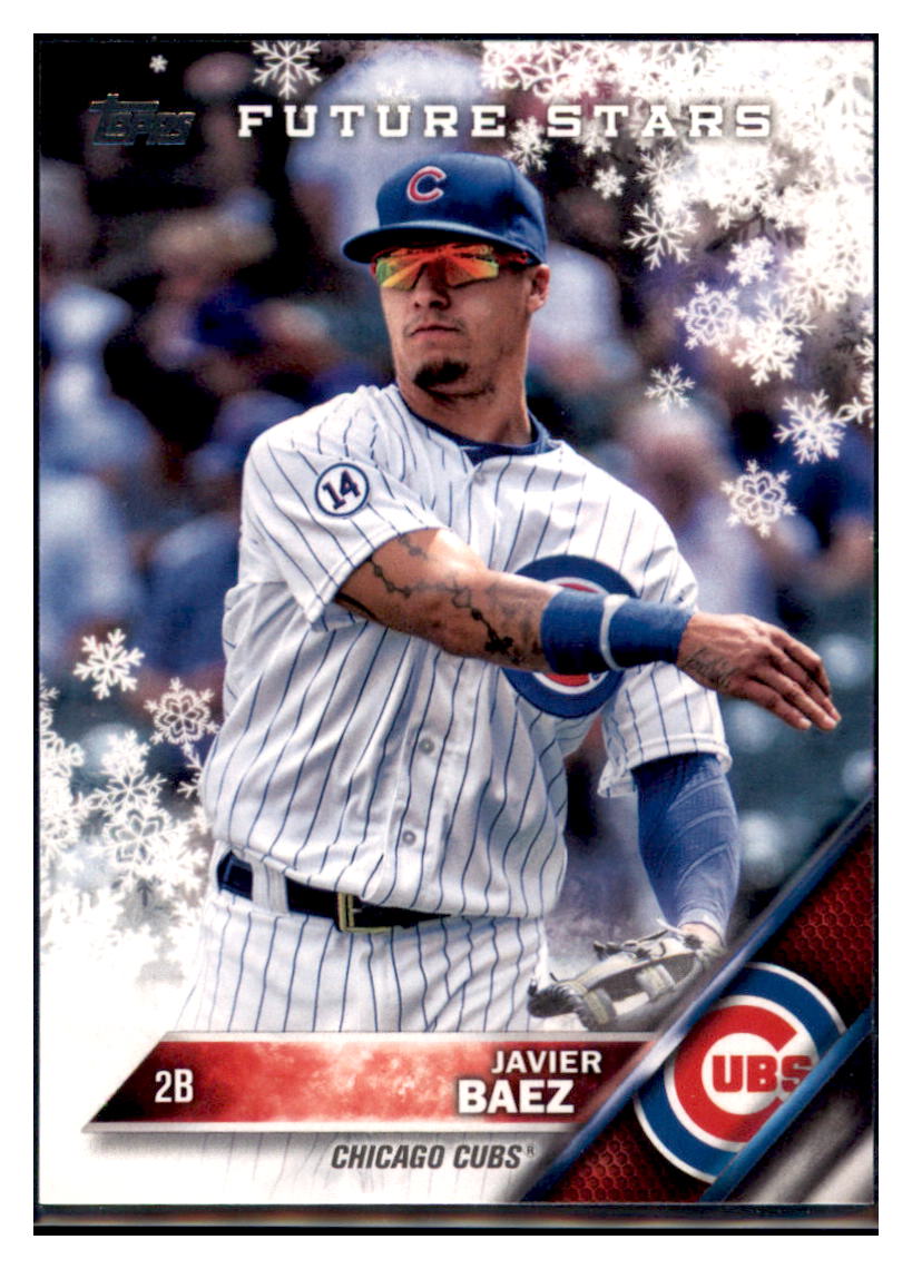2016 Topps Holiday Javier Baez  Chicago Cubs #HMW184 Baseball card   MATV4A simple Xclusive Collectibles   