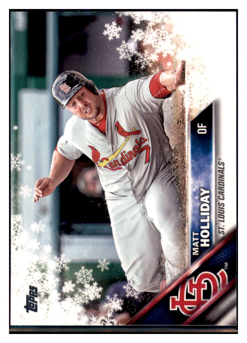 2016 Topps Holiday Matt Holliday  St. Louis Cardinals #HMW16 Baseball
  card   MATV4A simple Xclusive Collectibles   