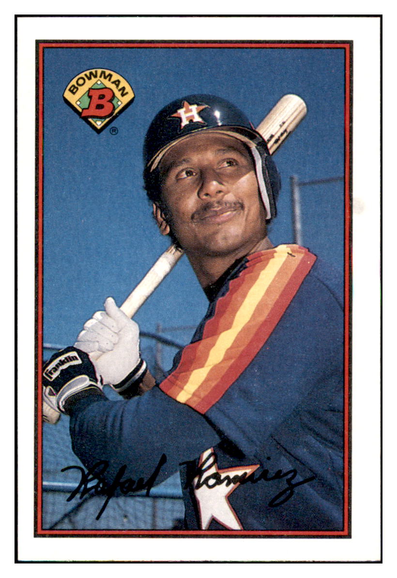 1989 Bowman Rafael Ramirez  Houston Astros #330 Baseball card   MATV4A simple Xclusive Collectibles   