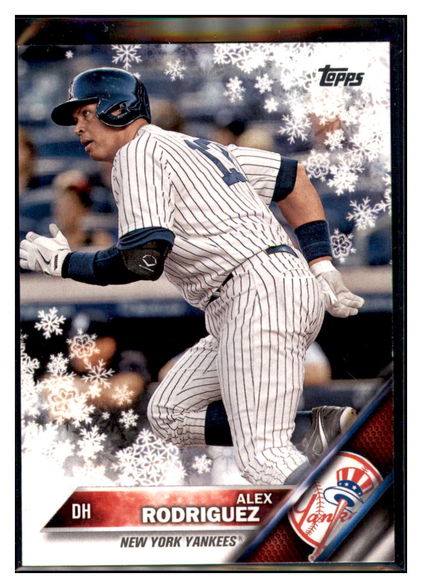 2016 Topps Holiday Alex Rodriguez  New York Yankees #HMW20 Baseball card   MATV4A simple Xclusive Collectibles   