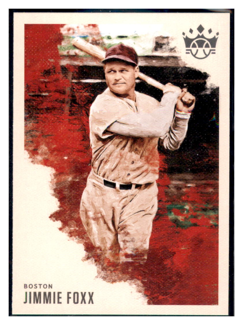 2020 Panini Diamond Kings Jimmie
  Foxx  Boston Red Sox #26 Baseball
  card   MATV4A simple Xclusive Collectibles   