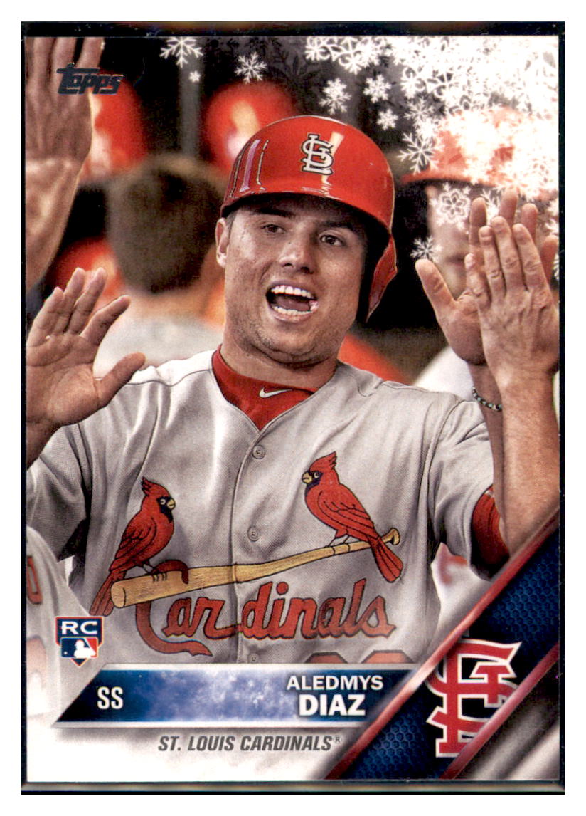 2016 Topps Holiday Aledmys Diaz  St. Louis Cardinals #HMW62 Baseball
  card   MATV4A simple Xclusive Collectibles   