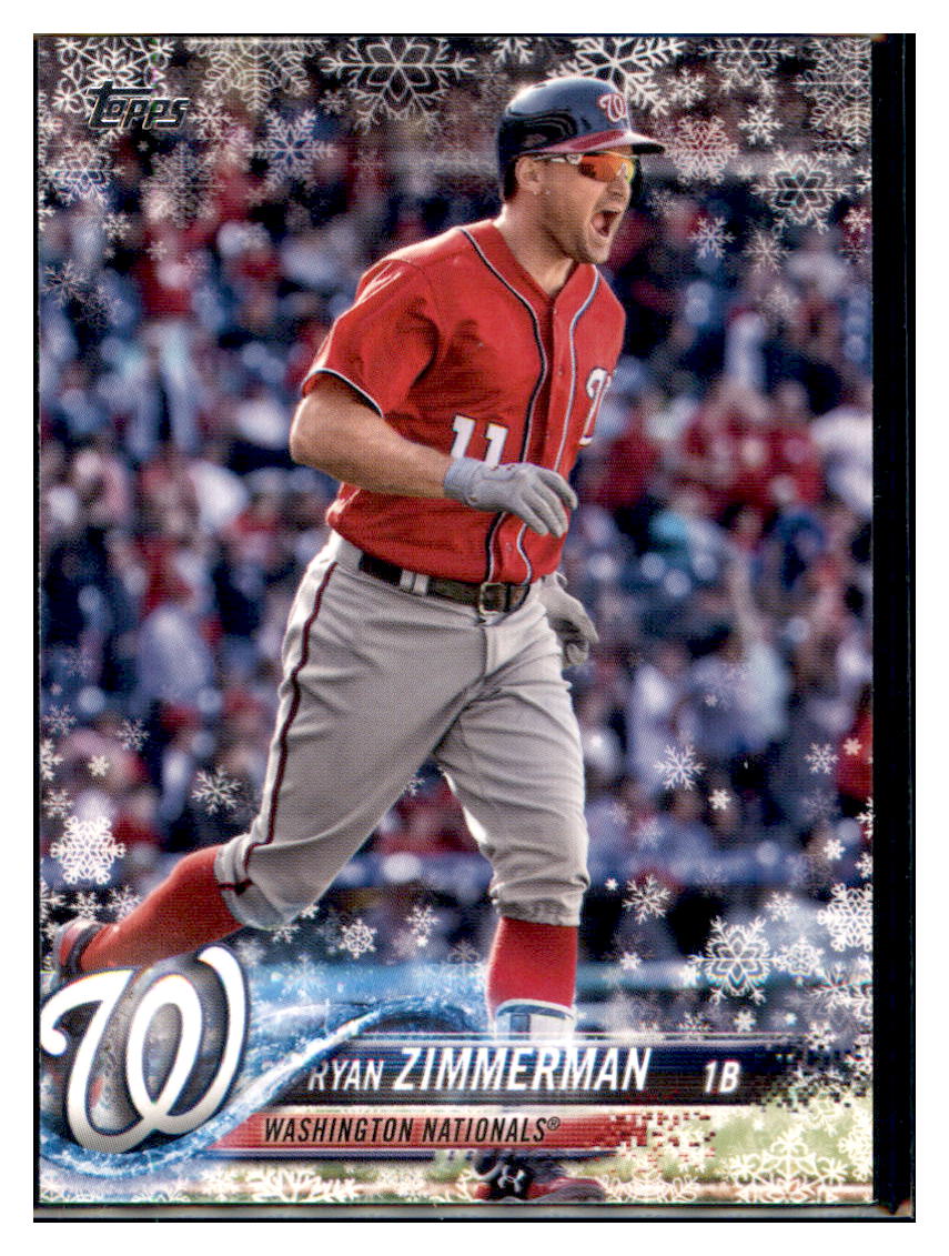 2018 Topps Holiday Ryan Zimmerman  Washington Nationals #HMW169 Baseball
  card   MATV4A simple Xclusive Collectibles   
