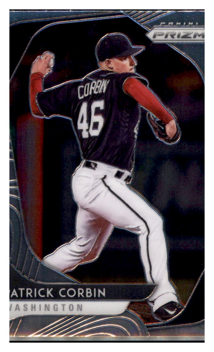 2020 Panini Prizm Patrick Corbin  Washington Nationals #187 Baseball
  card   MATV4A simple Xclusive Collectibles   