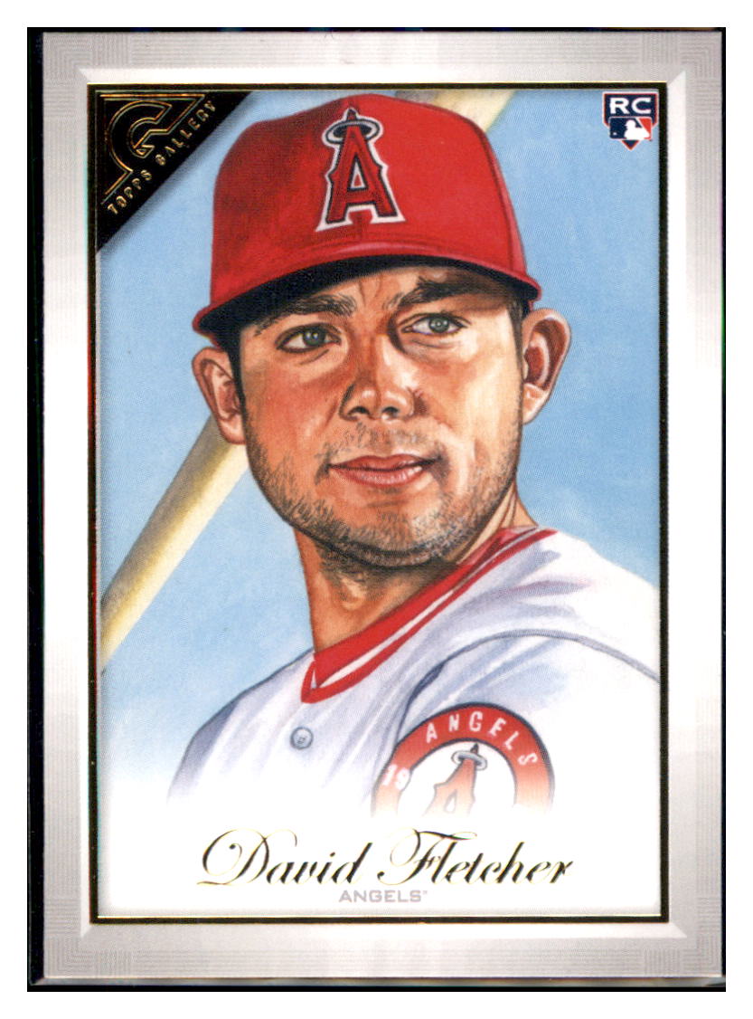 2019 Topps Gallery David Fletcher  Los Angeles Angels #118 Baseball card   MATV4A simple Xclusive Collectibles   