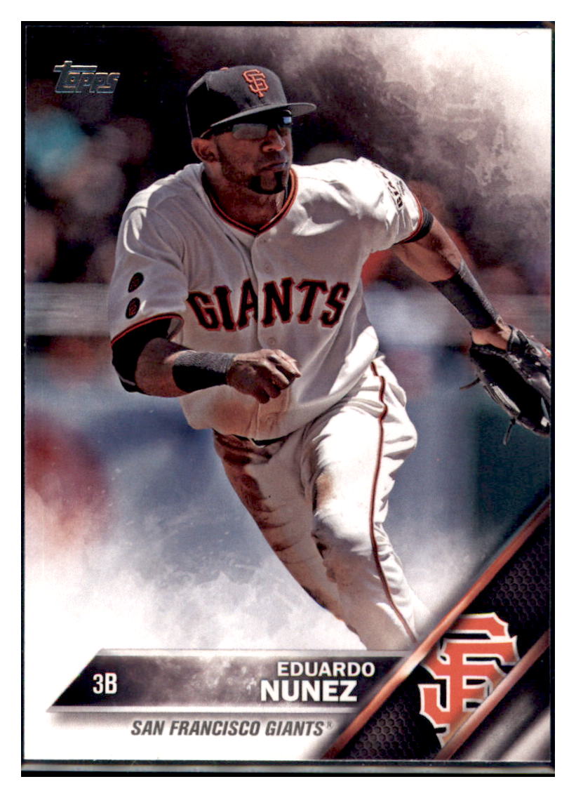 2016 Topps Update Eduardo Nunez  San Francisco Giants #US140 Baseball
  card   MATV4A simple Xclusive Collectibles   